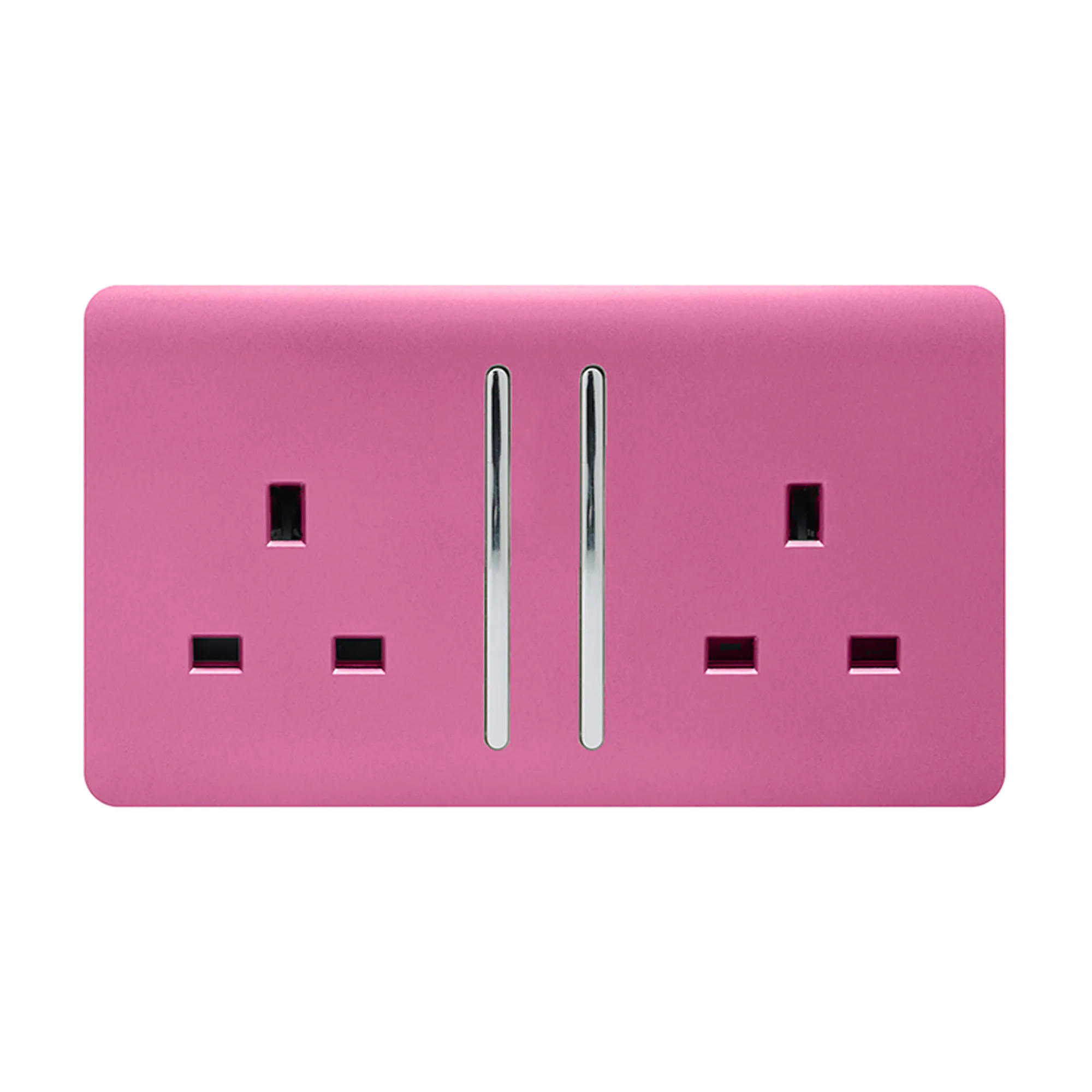 ART-SKT213LPK  2 Gang 13Amp Long Switched Double Socket Pink